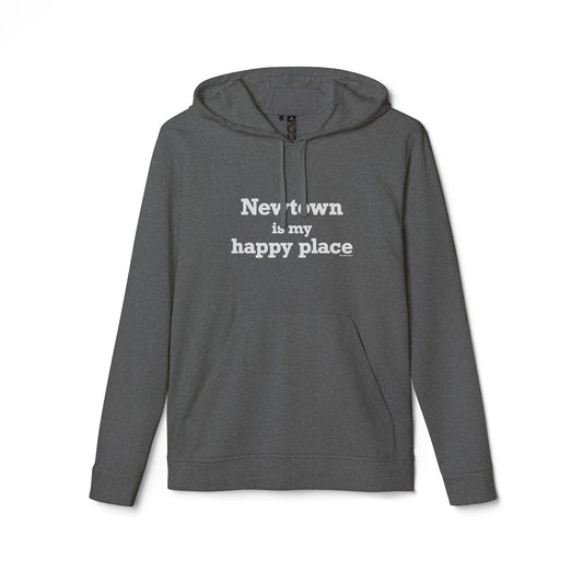 Newtown Is My Happy Place adidas Unisex Fleece Hoodie Sweatshirt