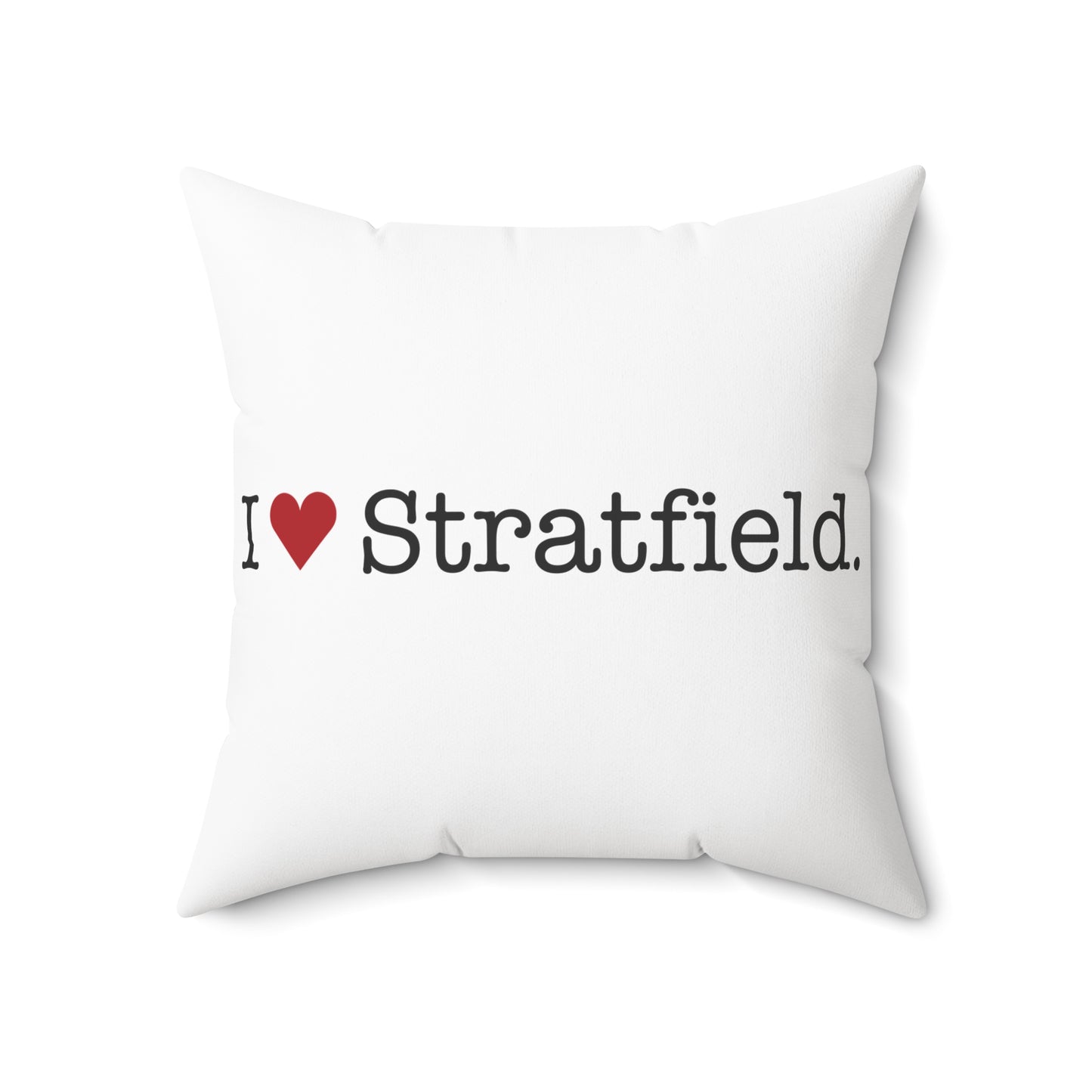 I Heart Stratfield. Spun Polyester Square Pillow