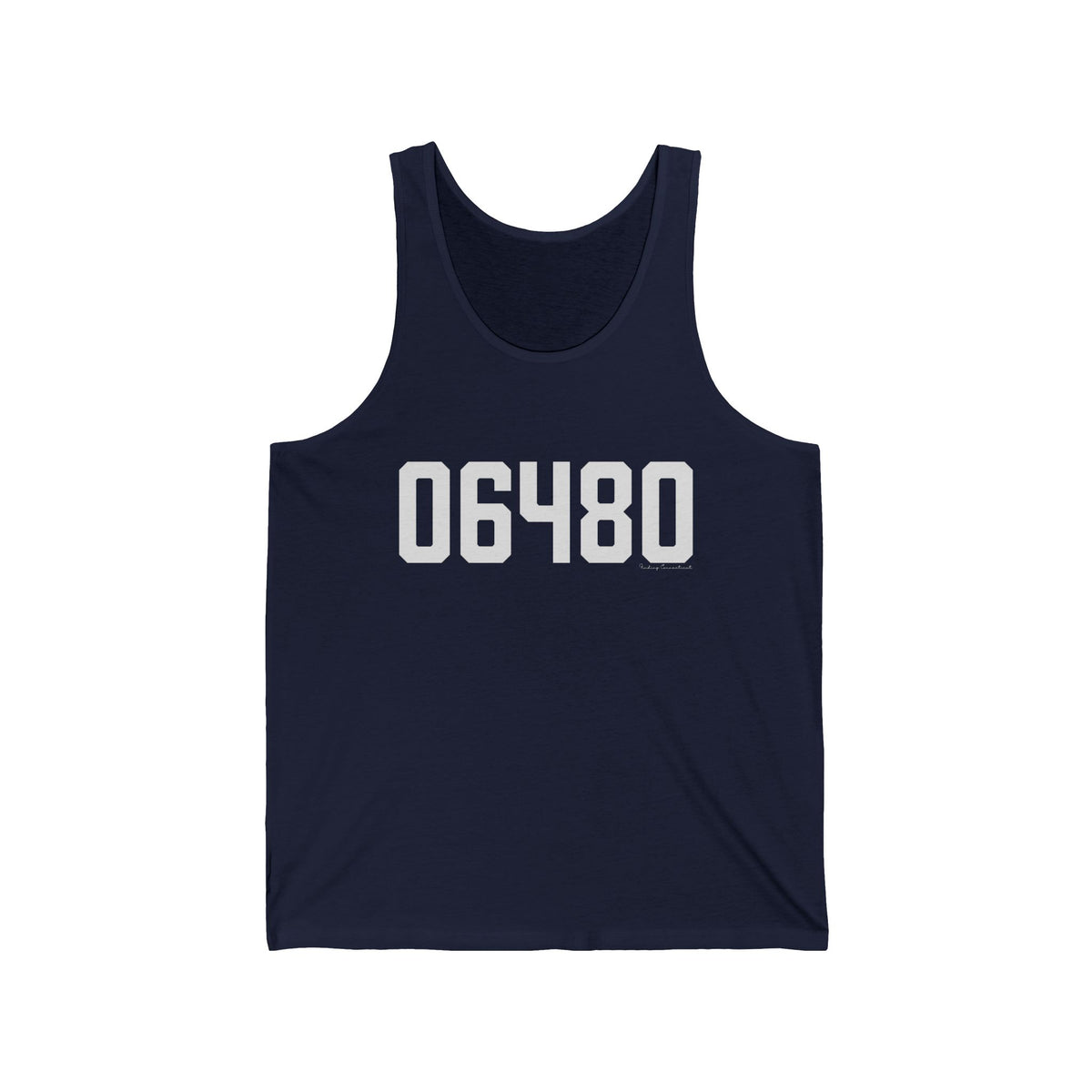 06480 Portland CT Zip Code Unisex Jersey Tank Top
