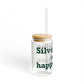 Silvermine is My Happy Place Sipper Glass, 16oz