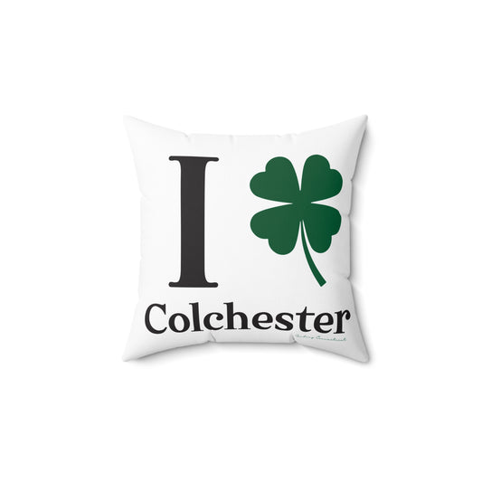 I Clover Colchester Spun Polyester Square Pillow