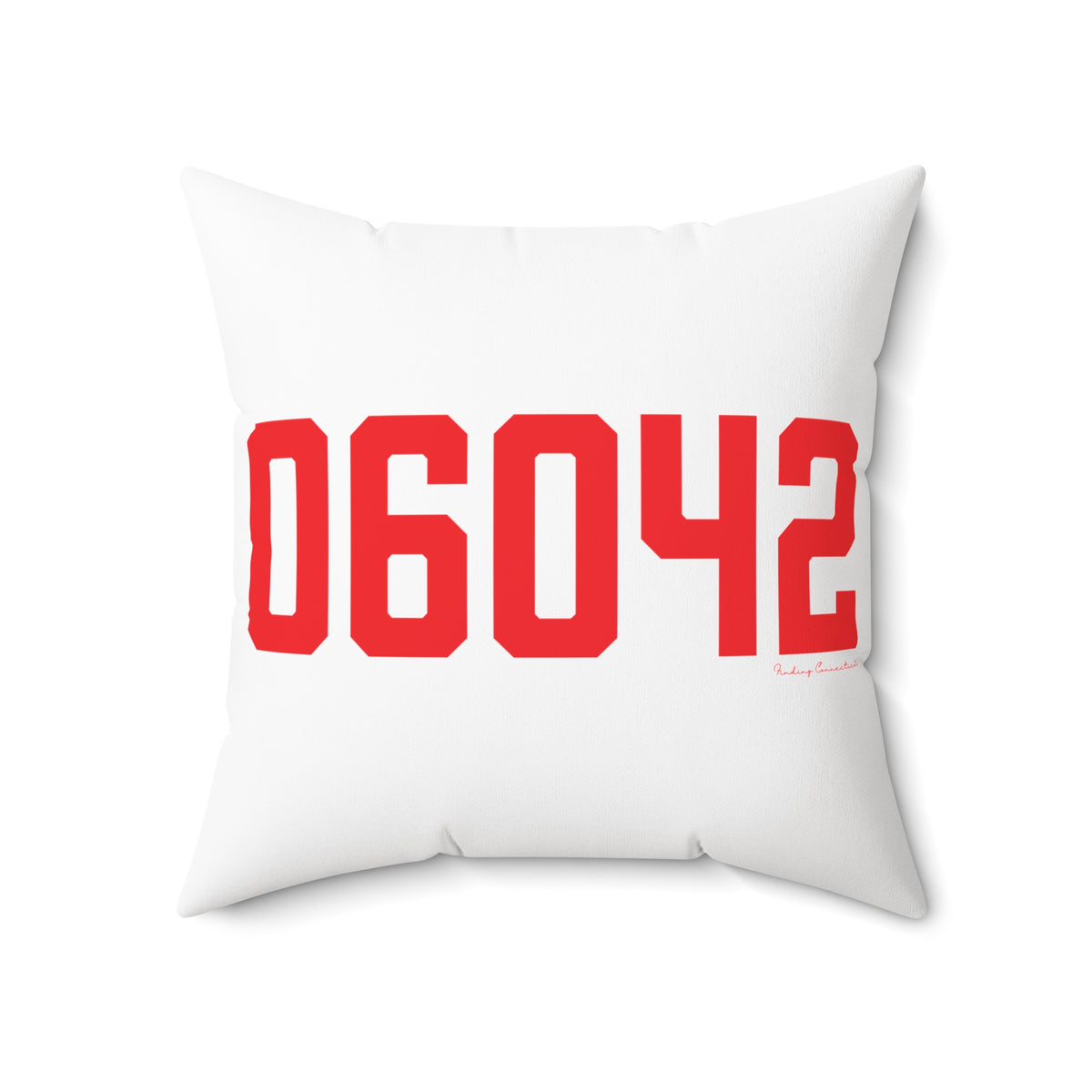 06042 Manchester Connecticut Zip Code  Polyester Square Pillow
