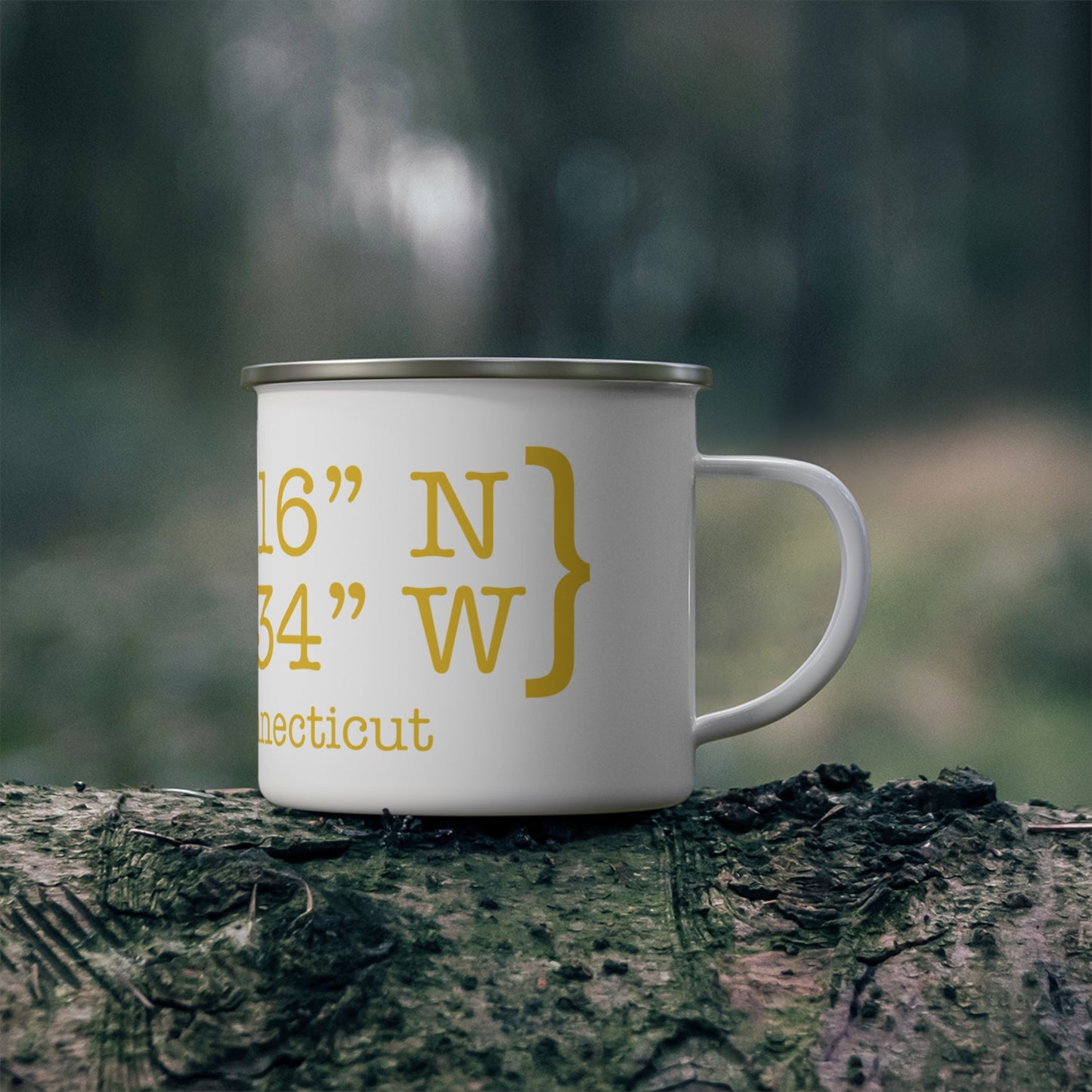Redding Coordinates Enamel Camping Mug