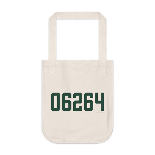 06264 Scotland Connecticut Zip Code Organic Canvas Tote Bag