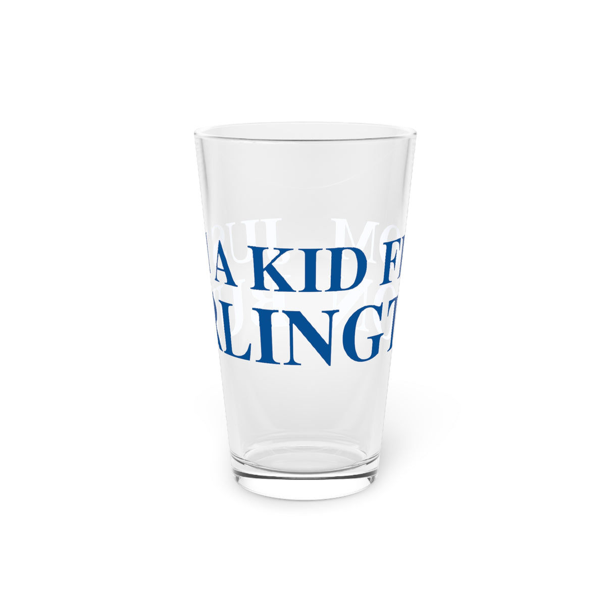 Just a kid from Burlington Pint Glass, 16oz