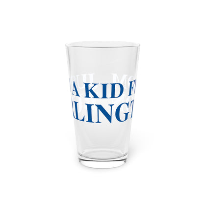 Just a kid from Burlington Pint Glass, 16oz