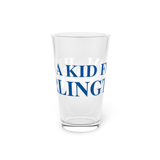 Just a kid from Burlington Pint Glass, 16oz