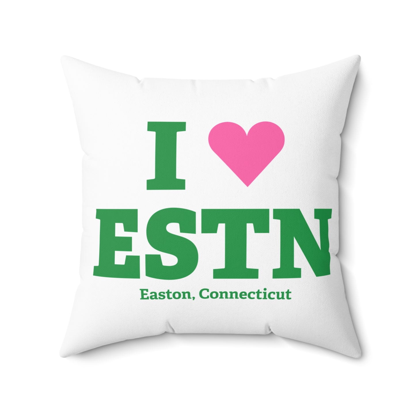 I Heart ESTN Spun Polyester Square Pillow