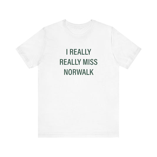I Really Really Miss Norwalk  Unisex Jersey Short Sleeve T-Shirt