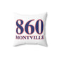 860 Montville Red, White & Blue Spun Polyester Square Pillow