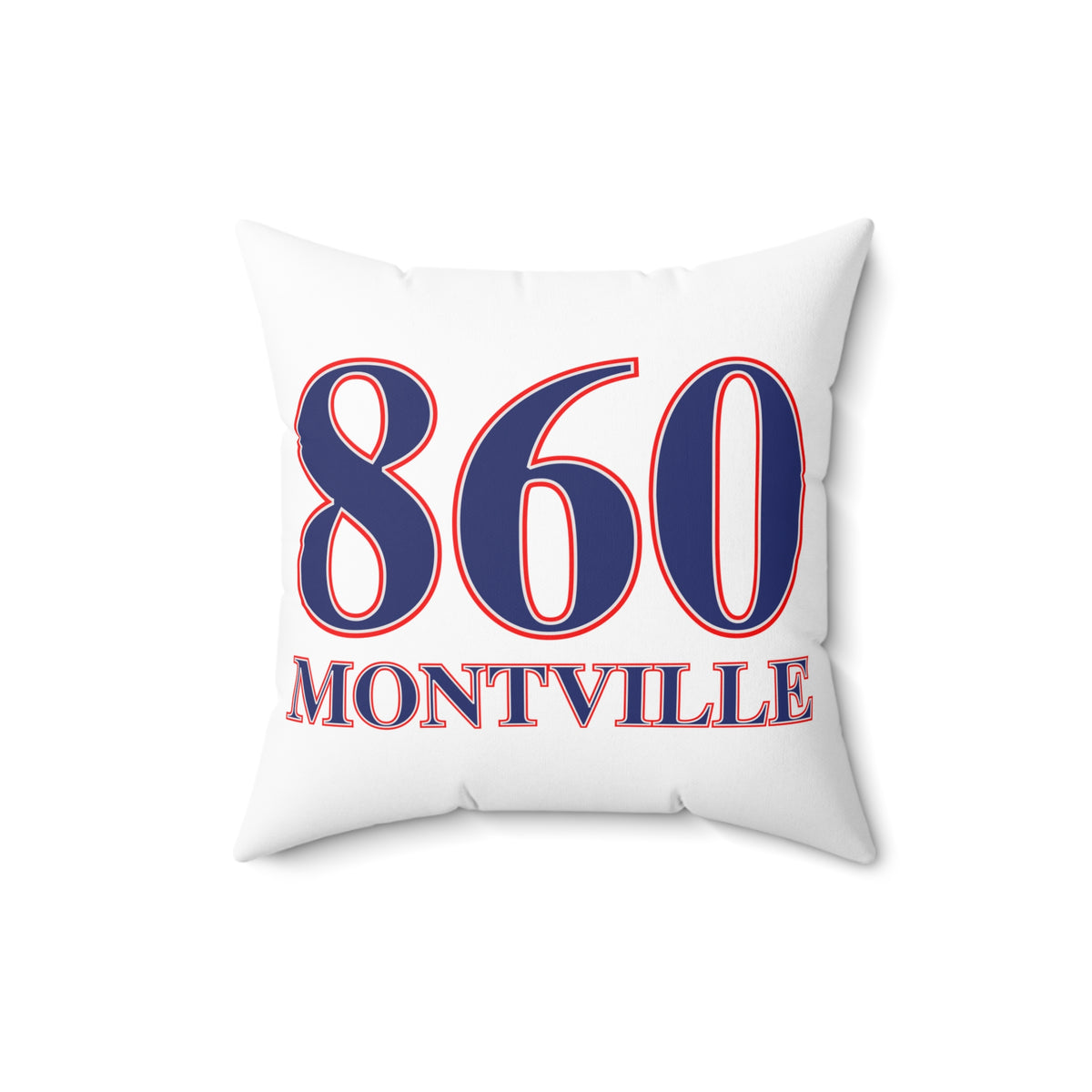 860 Montville Red, White & Blue Spun Polyester Square Pillow