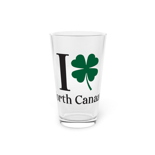 I Clover North Canaan  Pint Glass, 16oz