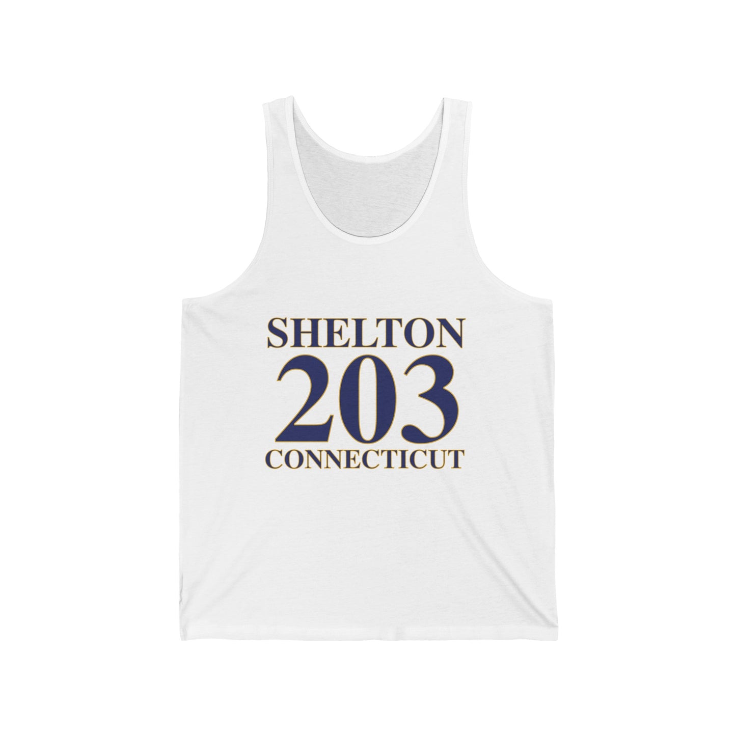 Shelton 203 Connecticut Unisex Jersey Tank