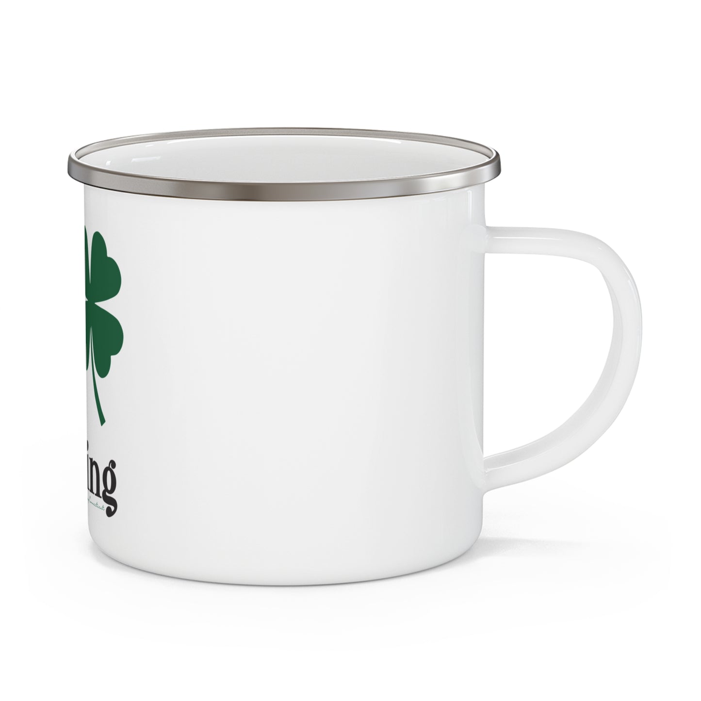 I Clover Sterling Enamel Camping Mug
