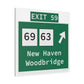 Vintage WCP Exit 59 Sign Matte Canvas, Stretched, 1.25"