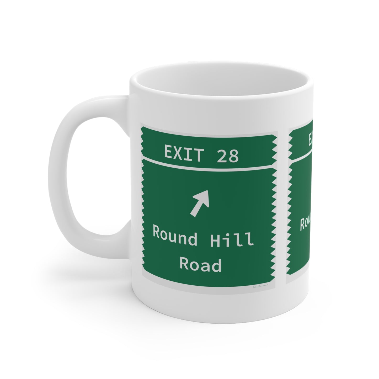 Vintage Merritt Parkway Exit 28 Sign Mug 11oz