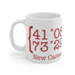 New Canaan Coordinates Mug 11oz