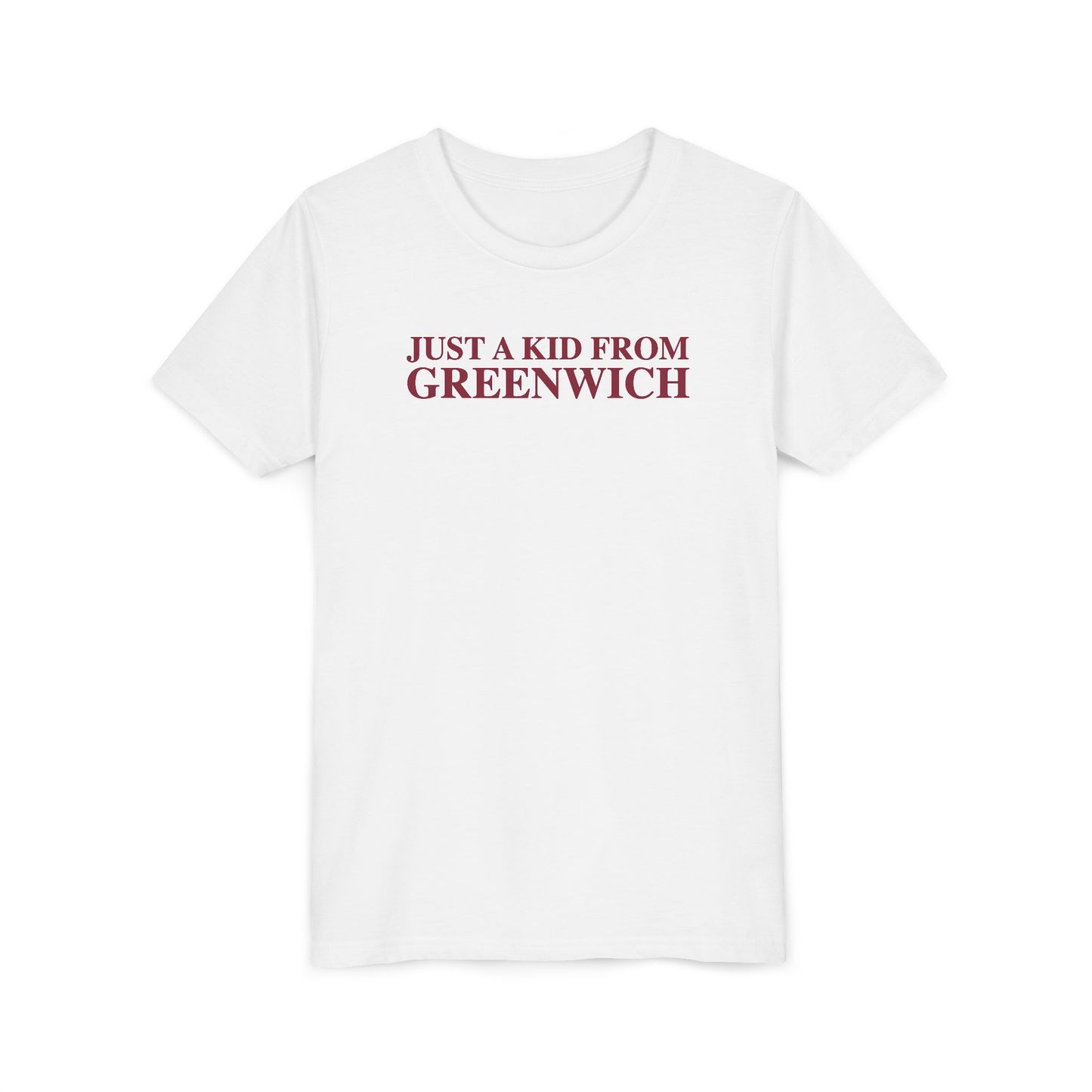 Just a kid from Greenwich Youth Short Sleeve T-Shirt