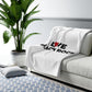 Love Black Rock Sherpa Fleece Blanket