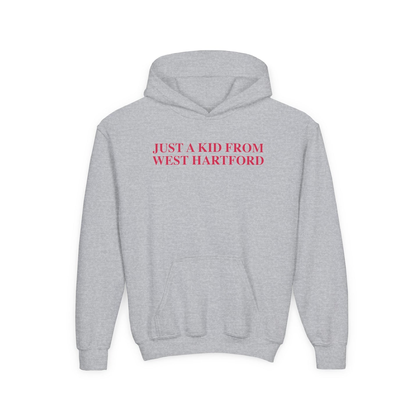 Just a kid from West Hartford Youth Heavy Blend Hooded Sweatshirt