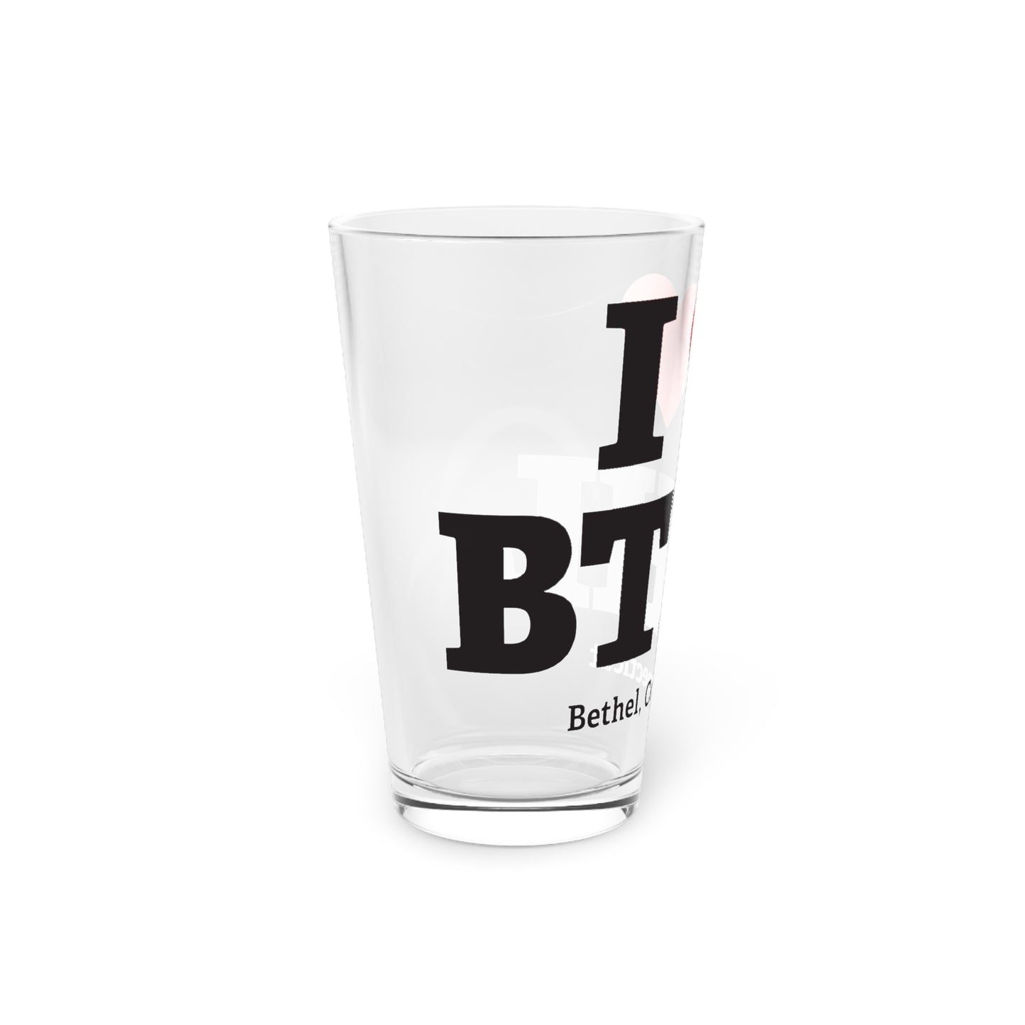 I Heart BTHL Pint Glass, 16oz