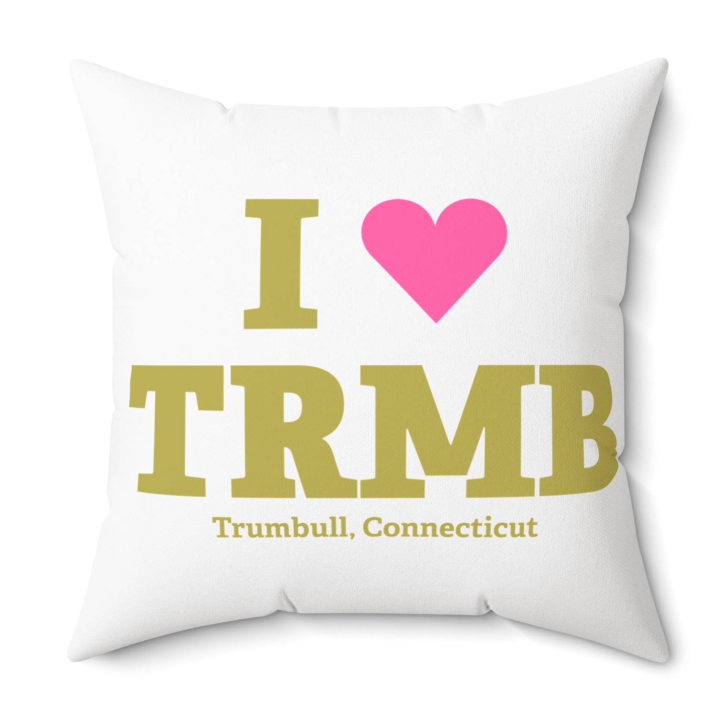 I Heart TRMB Spun Polyester Square Pillow