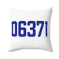 06371 Old Lyme Connecticut Zip Code Spun Polyester Square Pillow