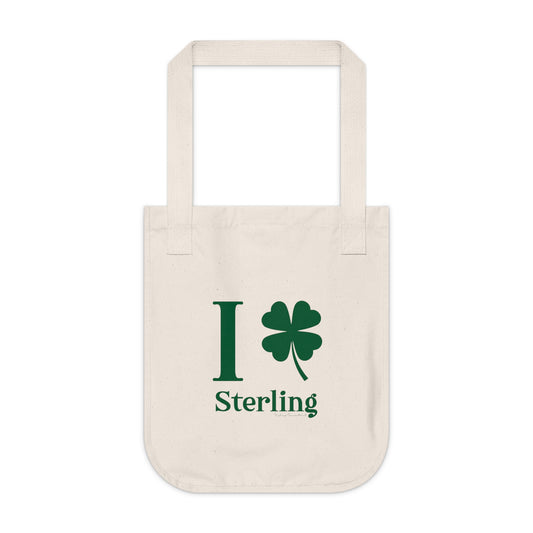 I Clover Sterling Organic Canvas Tote Bag