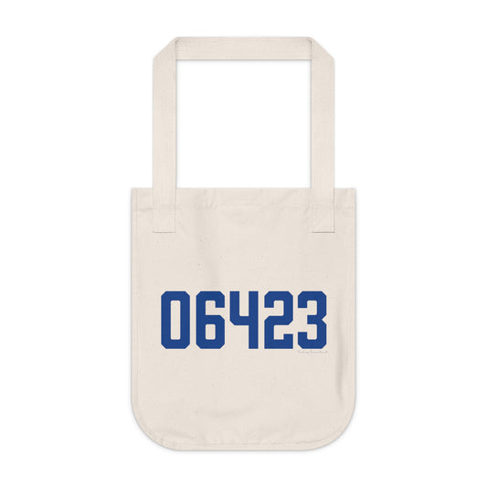 06423 East Haddam Connecticut Zip Code Organic Canvas Tote Bag