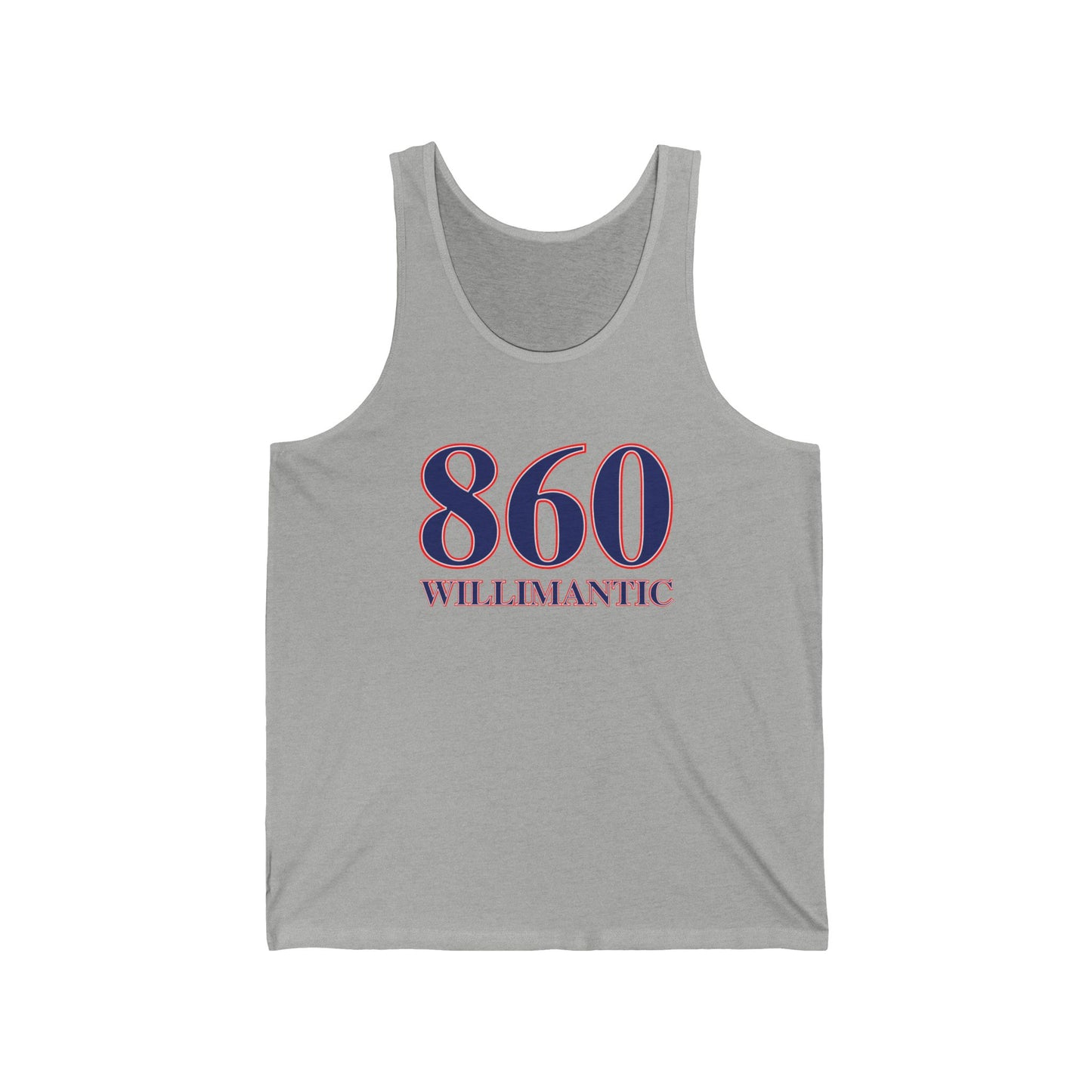 860 Willimantic Red, White & Blue Unisex Jersey Tank Top