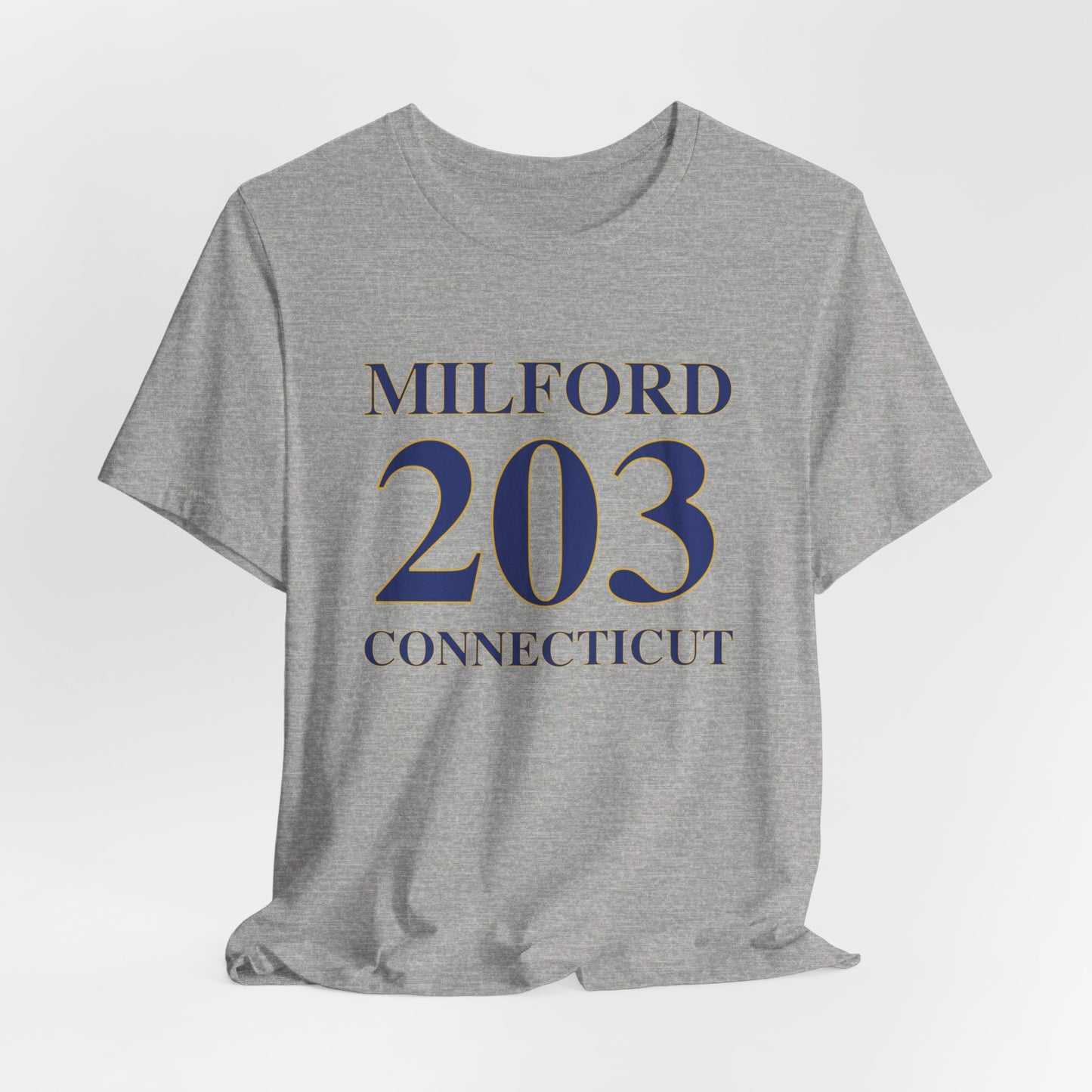 Milford 203 Connecticut Unisex Jersey Short Sleeve Tee