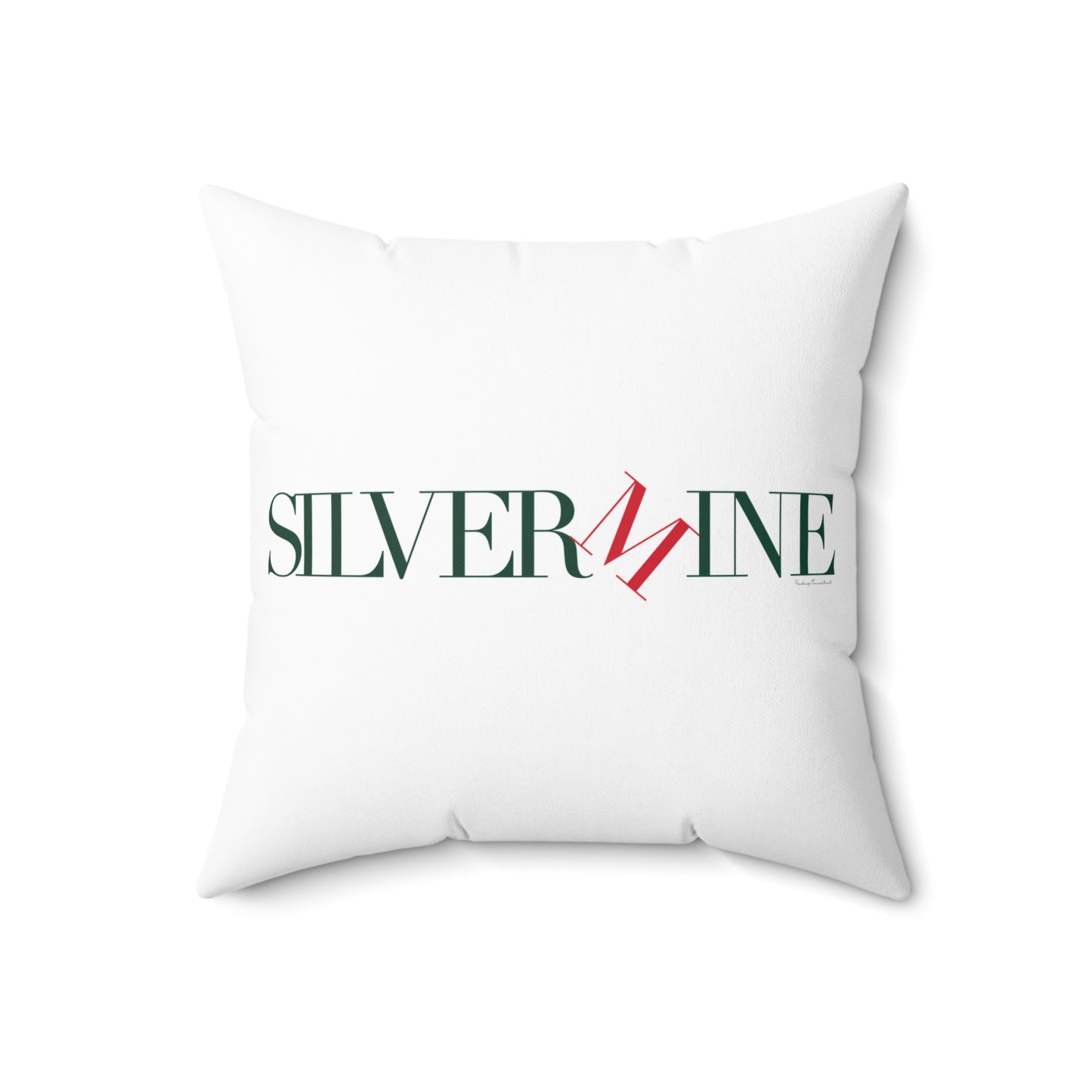 41 Tilt Silvermine Spun Polyester Square Pillow