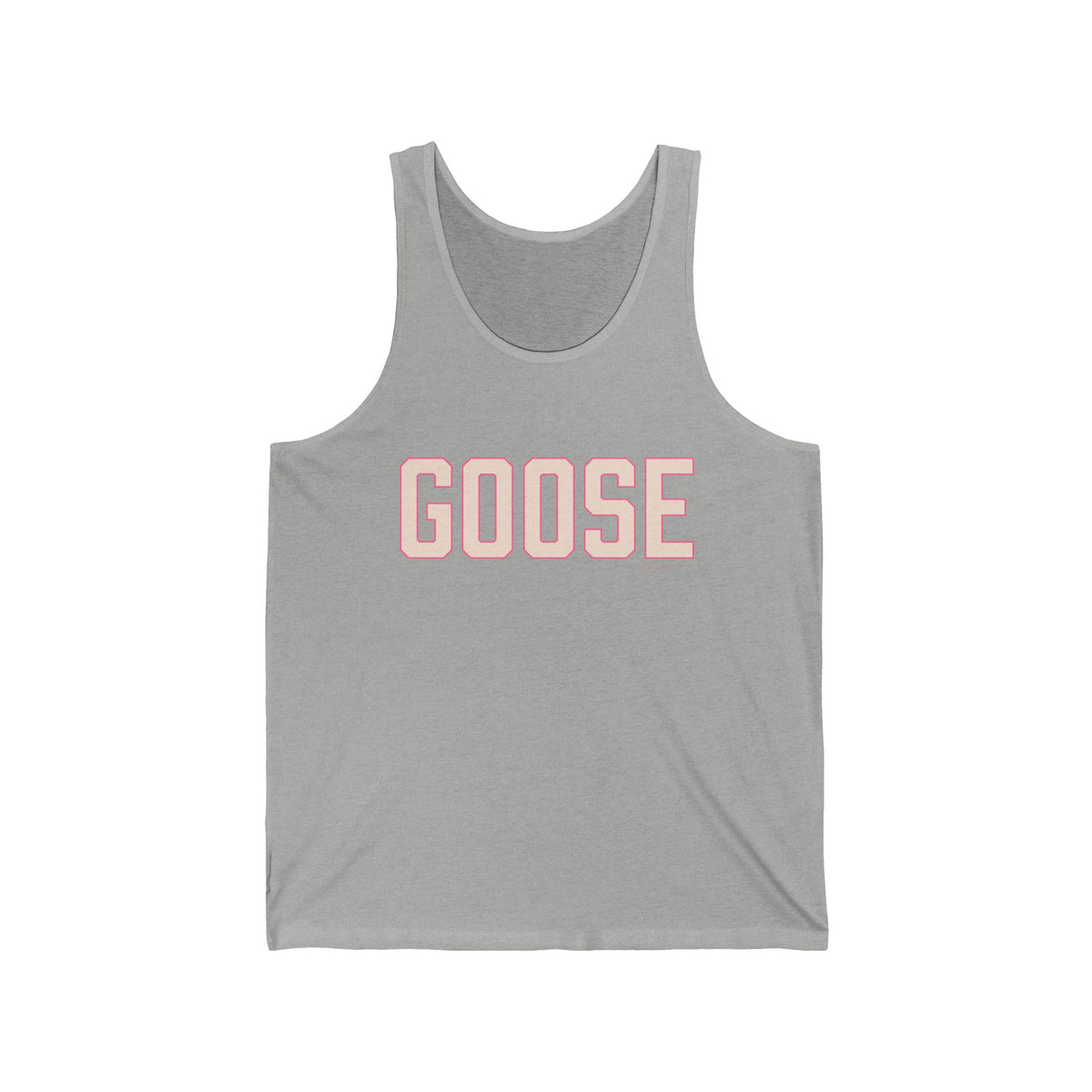 Goose Zip Code - Peach & Pink Unisex Jersey Tank Top
