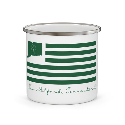 New Milford Connecticut St. Patrick’s Day Flag Enamel Camping Mug