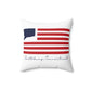 Southbury Connecticut Flag Spun Polyester Square Pillow