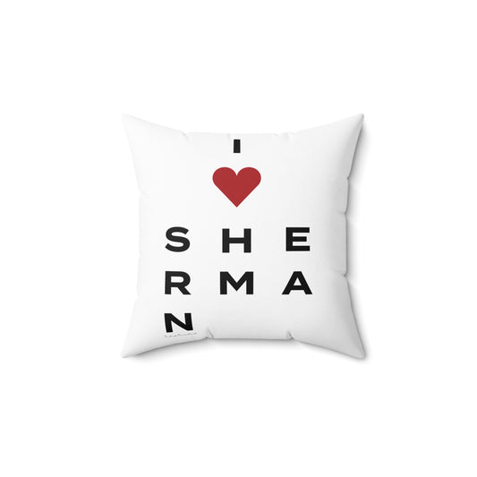 Sherman Vision Spun Polyester Square Pillow