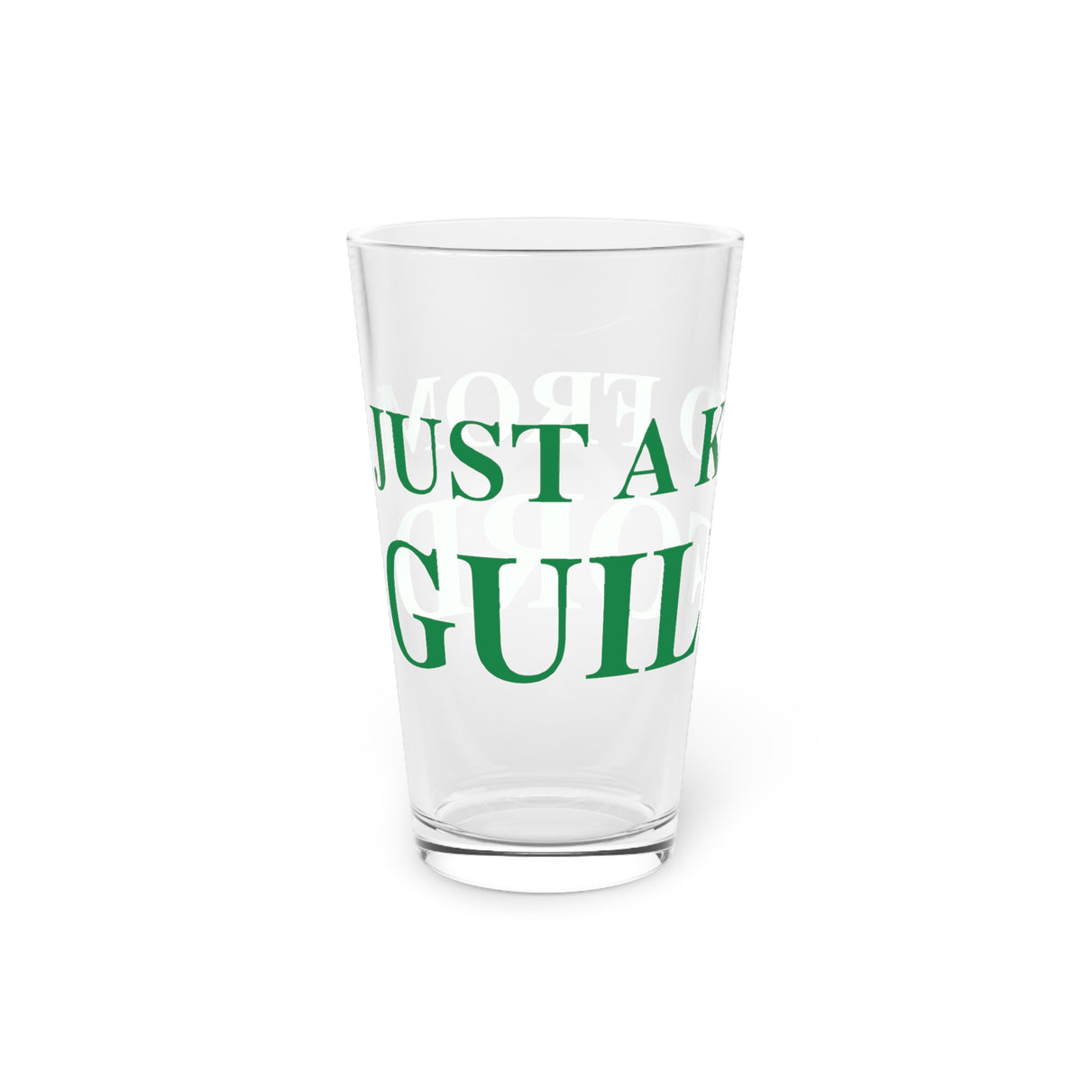 Just a kid from Guilford Pint Glass, 16oz
