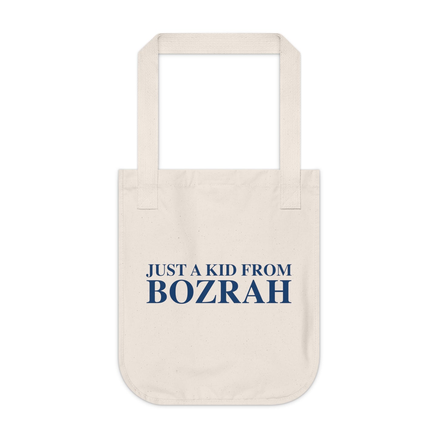 Just a kid from Bozrah Organic Canvas Tote Bag