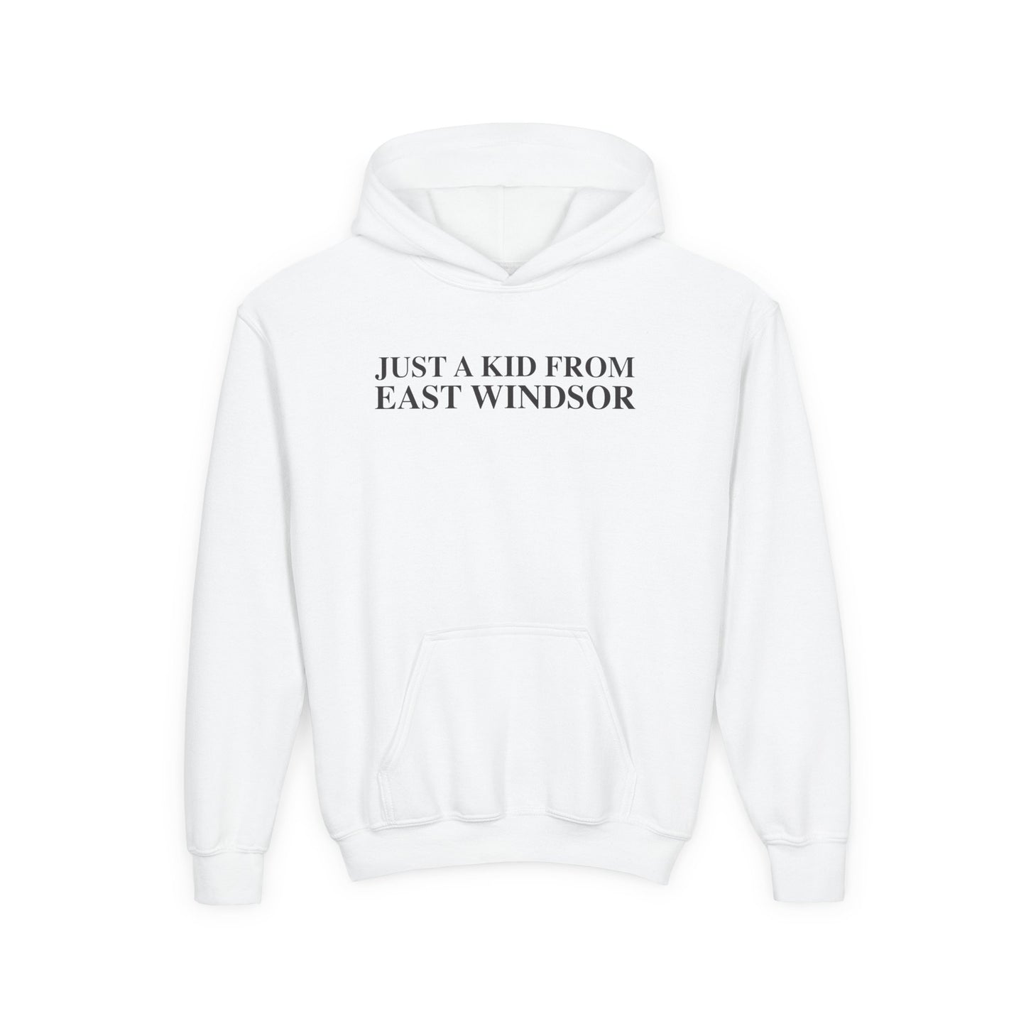 Just a kid from East Windsor Youth Heavy Blend Hooded Sweatshirt