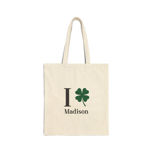 I Clover Madison Cotton Canvas Tote Bag