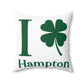 I Clover Hampton Spun Polyester Square Pillow