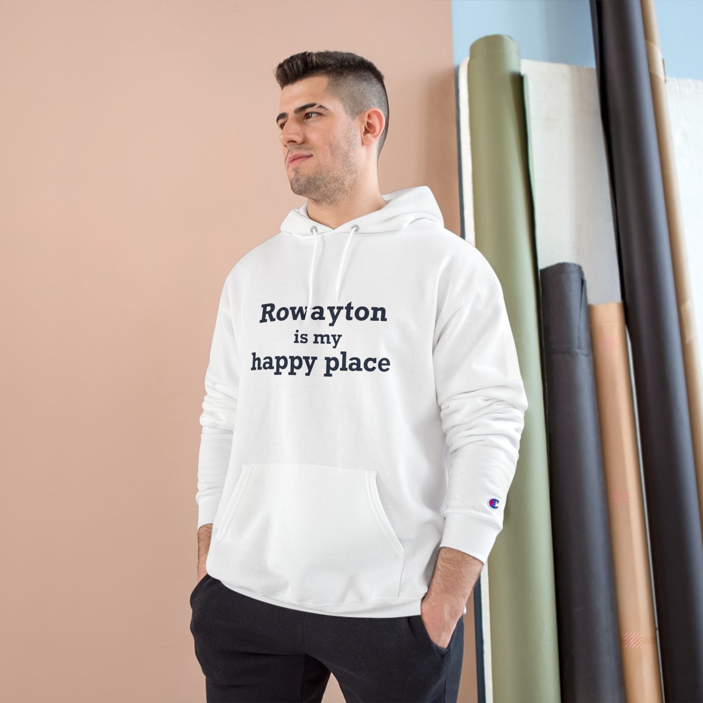 Rowayton is My Happy Place Champion Hoodie