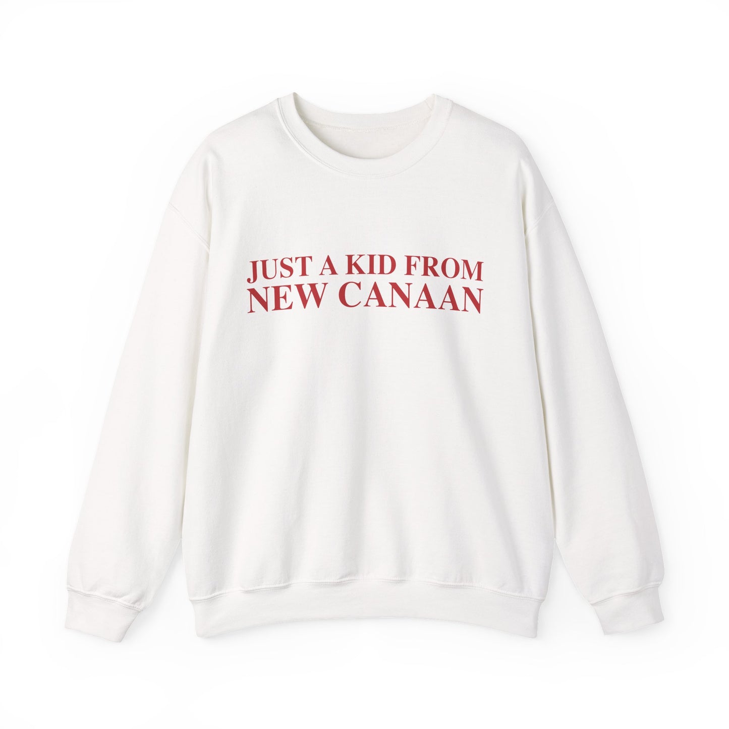 Just a kid from New Canaan Unisex Heavy Blend™ Crewneck Sweatshirt