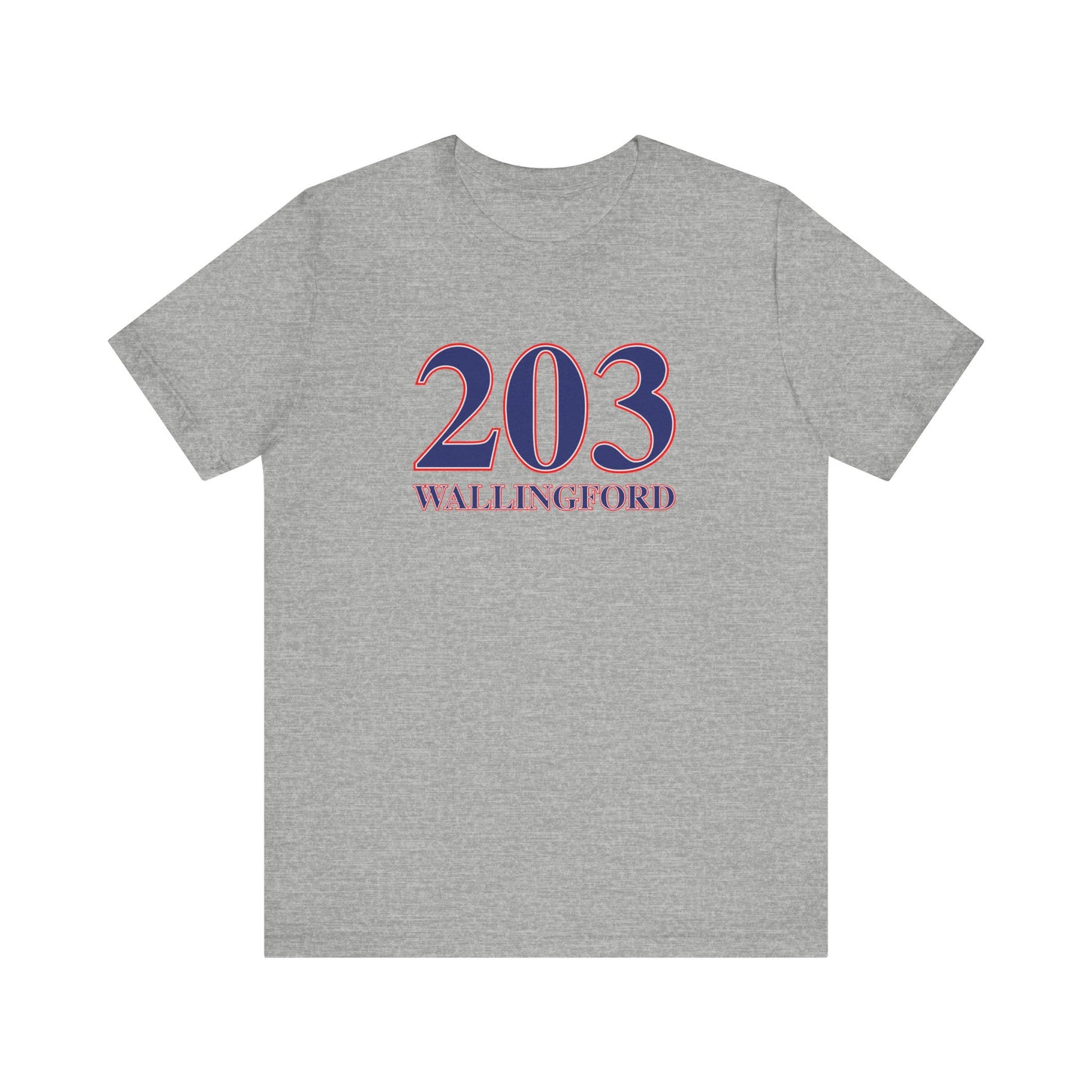 203 Wallingford Red White & Blue Unisex Jersey Short Sleeve T-Shirt