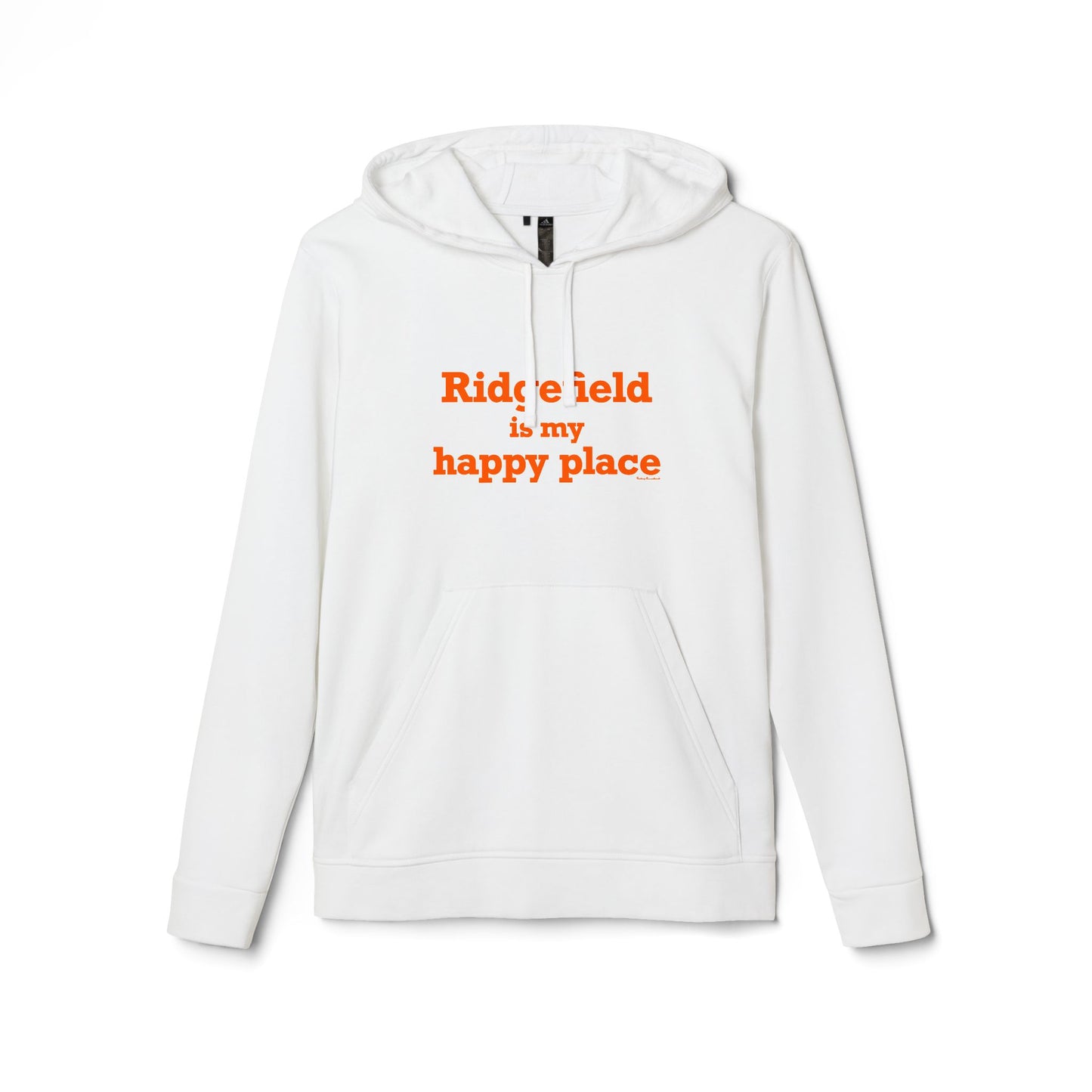 Ridgefield Is My Happy Place adidas Unisex Fleece Hoodie Sweatshirt