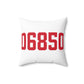 06850 Norwalk Connecticut Zip Code Spun Polyester Square Pillow