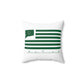 Meriden Connecticut St. Patrick’s Day Flag Spun Polyester Square Pillow