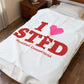 I Heart STFD Velveteen Plush Blanket