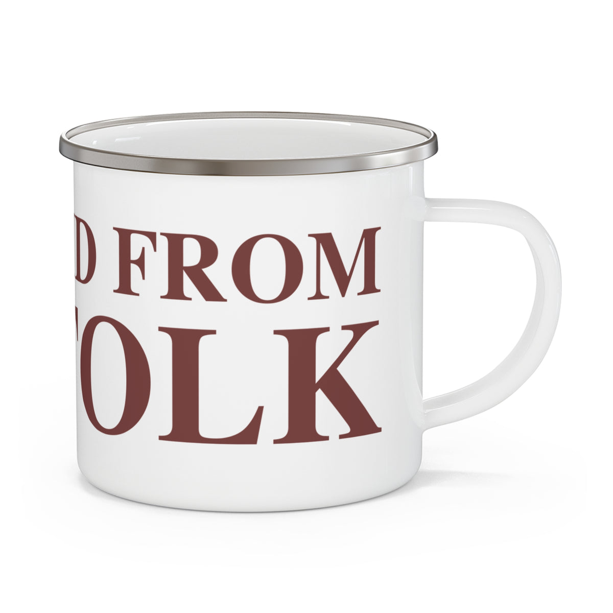Just a kid from Norfolk Enamel Camping Mug