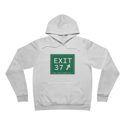 Vintage Exit 37 Merritt Parkway Sign Unisex Sponge Fleece Pullover Hoodie